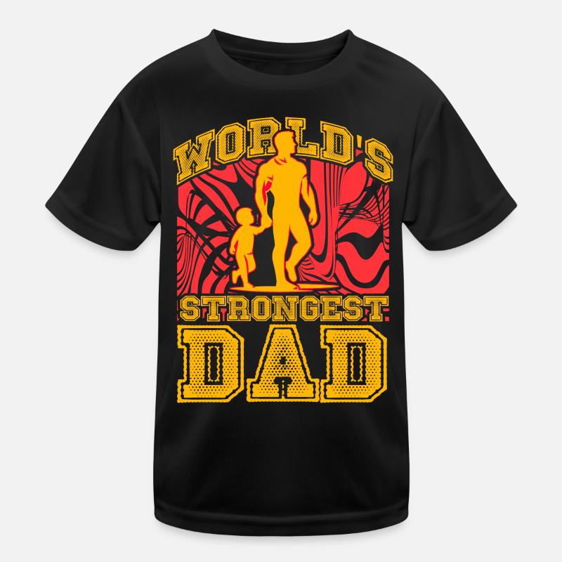 Der stärkste Vater der Welt Kinder Funktions-T-Shirt