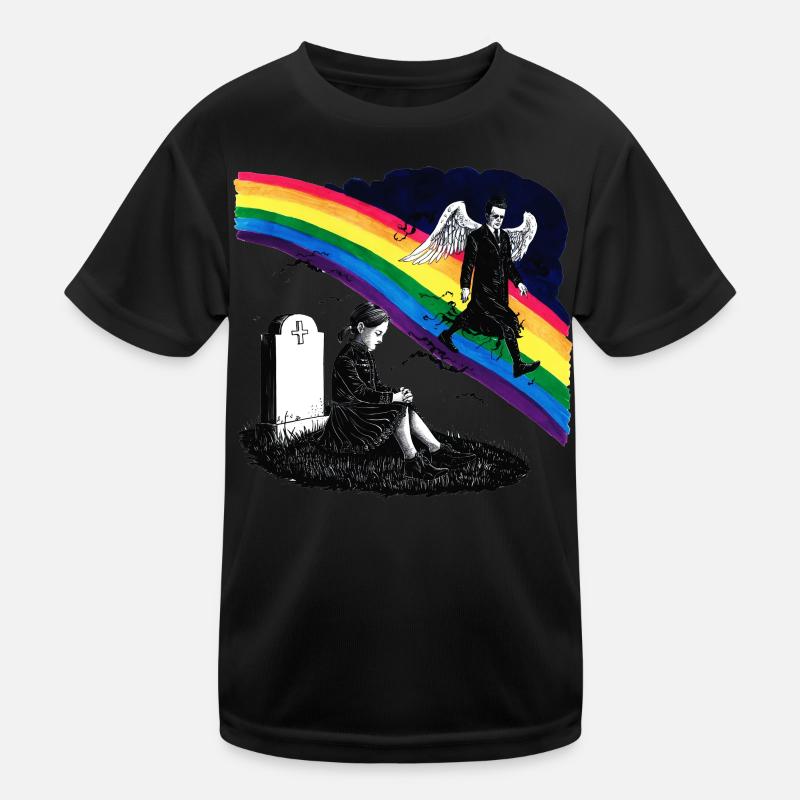 Daughter Dad Mourning Angel Kids Functional T-Shirt