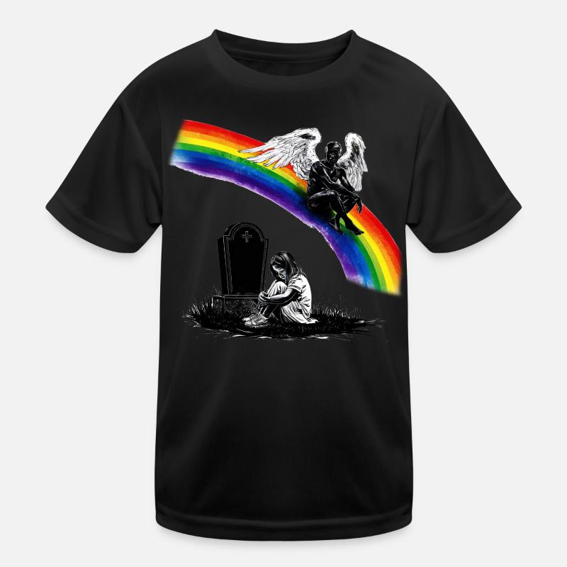 Daughter Dad Mourning Angel Kids Functional T-Shirt