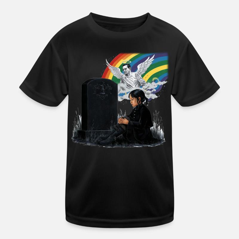 Daughter Dad Mourning Angel Kids Functional T-Shirt
