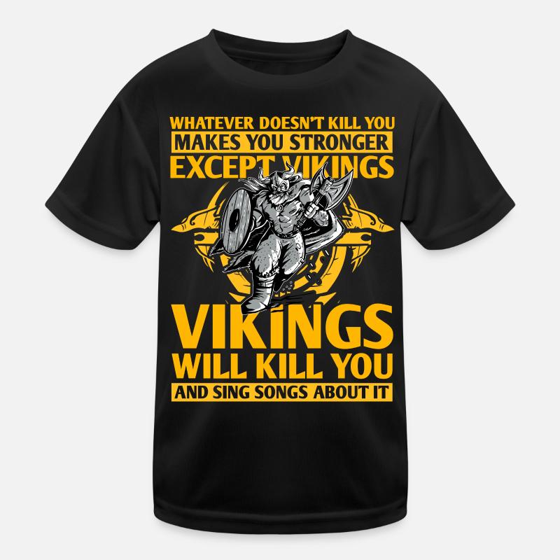 Wikinger Kinder Funktions-T-Shirt