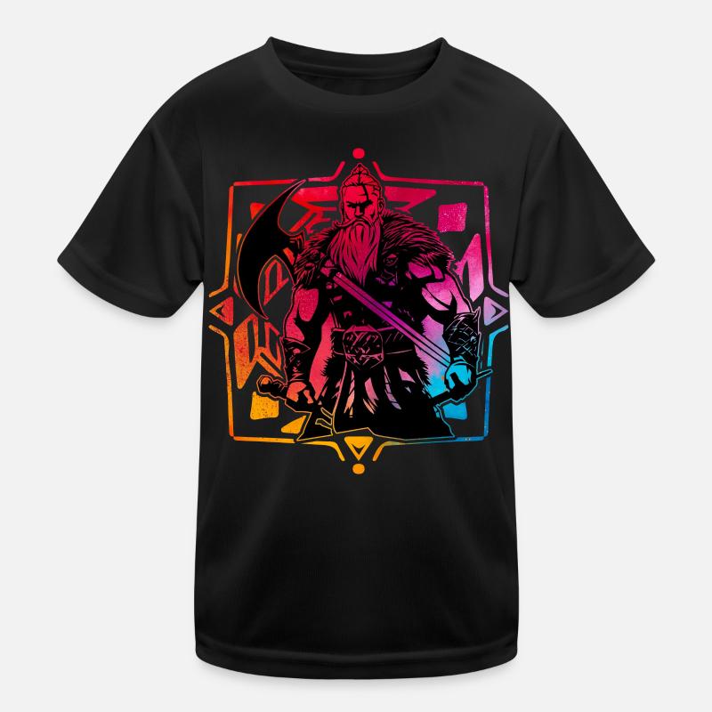 Wikinger Kinder Funktions-T-Shirt