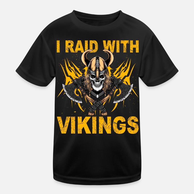 Ich plündere mit Wikingern Kinder Funktions-T-Shirt