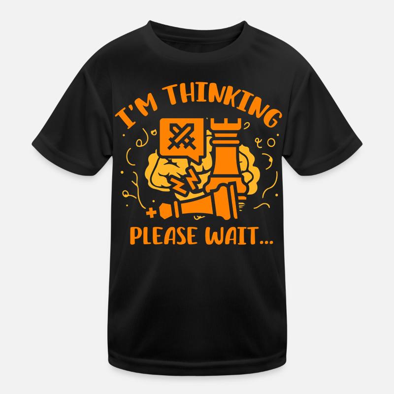 Ich denke, bitte warte Schach Kinder Funktions-T-Shirt