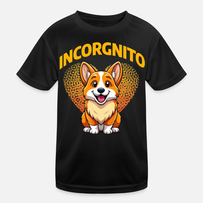Incorgnito – Jeu de mots amusant sur le corgi T-shirt sport Enfant