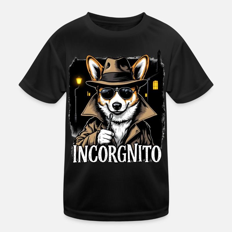 Incorgnito – Funny Corgi Pun Kids Functional T-Shirt