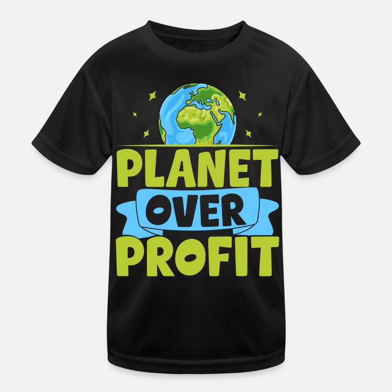 Planet over Profit Kids Functional T-Shirt