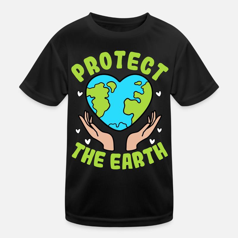 Schützen Sie die Erde Kinder Funktions-T-Shirt