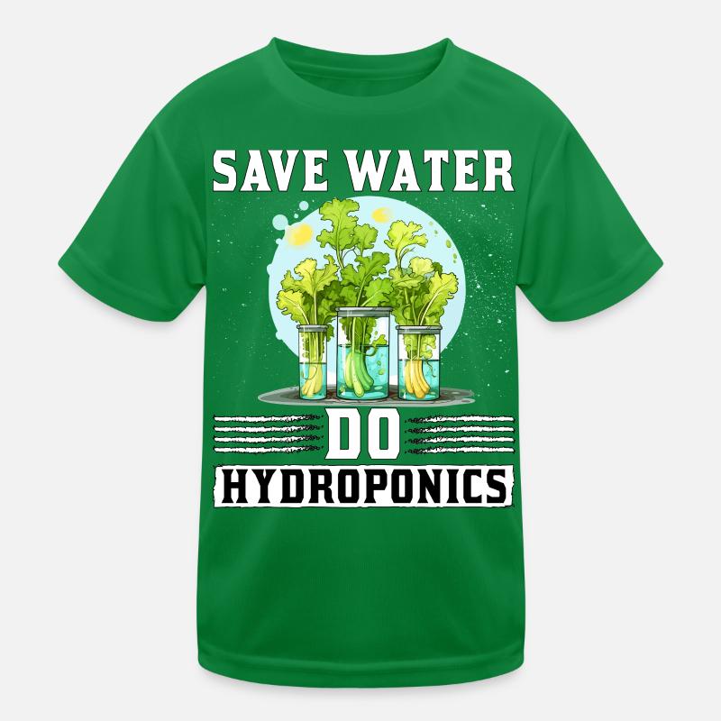 Save Water do Hydroponics Kids Functional T-Shirt