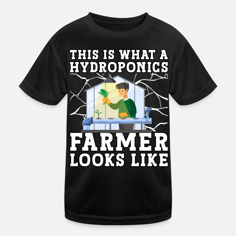 This is what a Hydroponics Farmer looks like Kids Functional T-Shirt