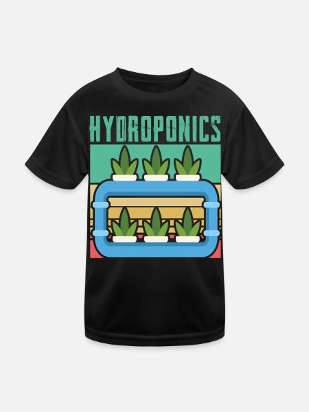 Hydroponics - Kids Functional T-Shirt - black - Front