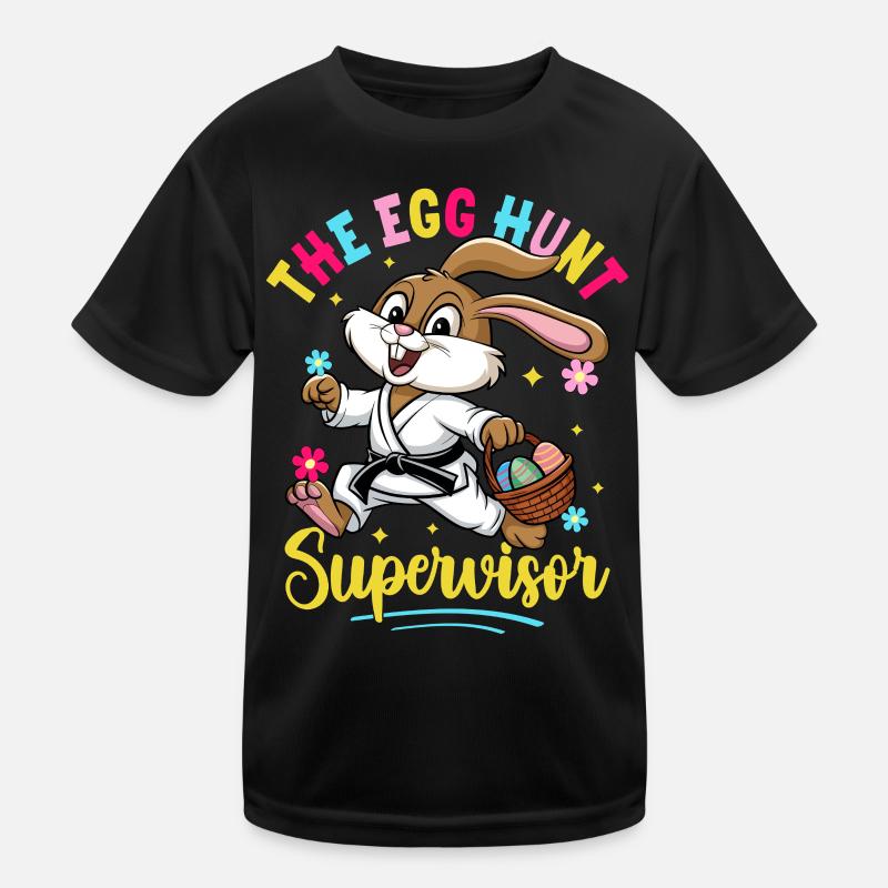 The Egg Hunt Supervisor Kids Functional T-Shirt