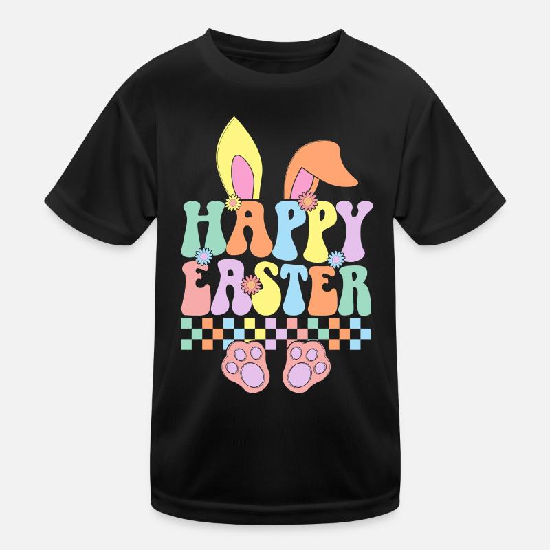 Frohe Ostern Kinder Funktions-T-Shirt