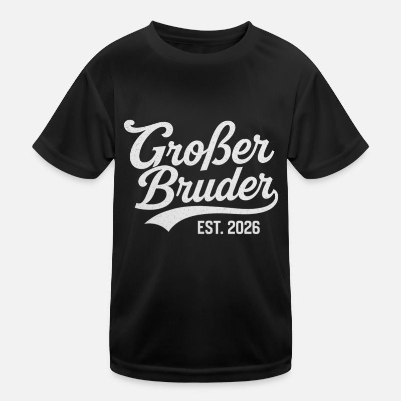 Großer Bruder EST. 2026 Kinder Funktions-T-Shirt