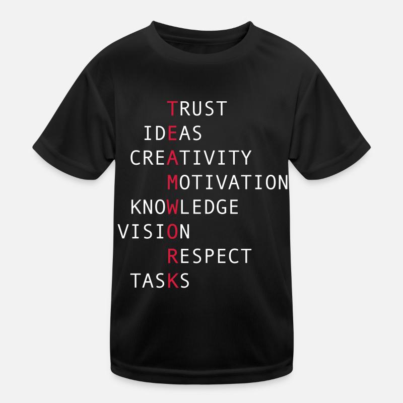 Teamwork Kinder Funktions-T-Shirt
