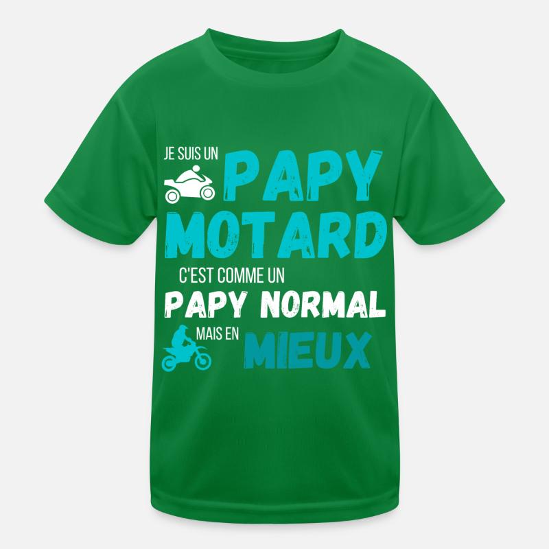Un papy motard c'est comme un papy normal cadeau T-shirt sport Enfant