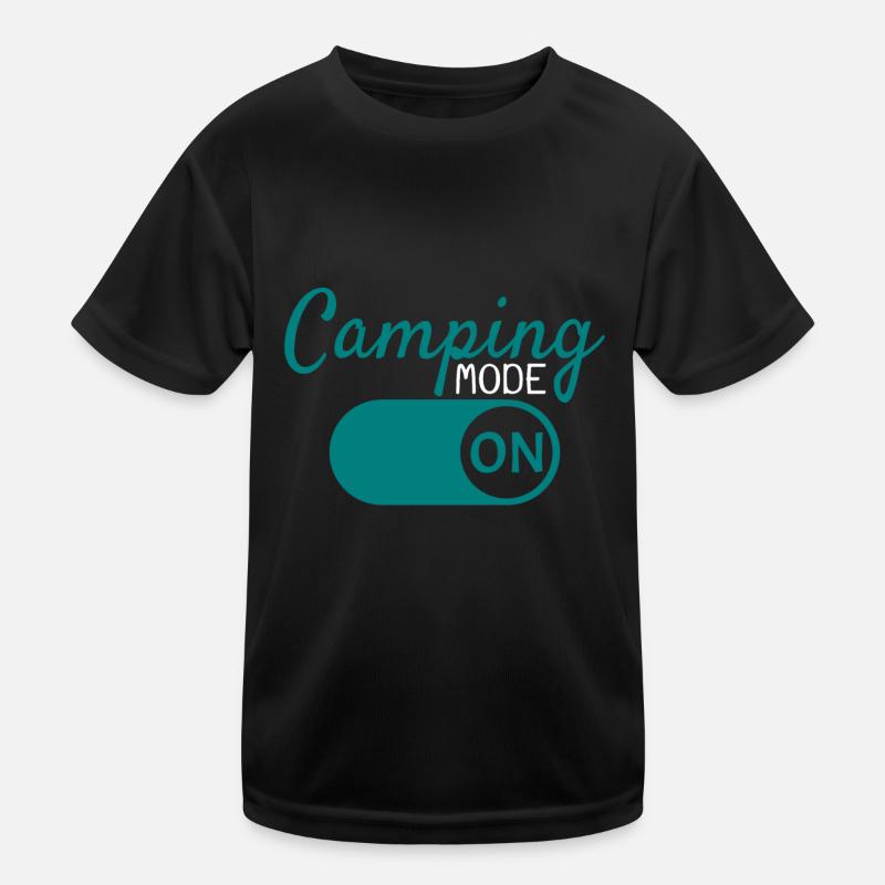 Camping Modus an Kinder Funktions-T-Shirt