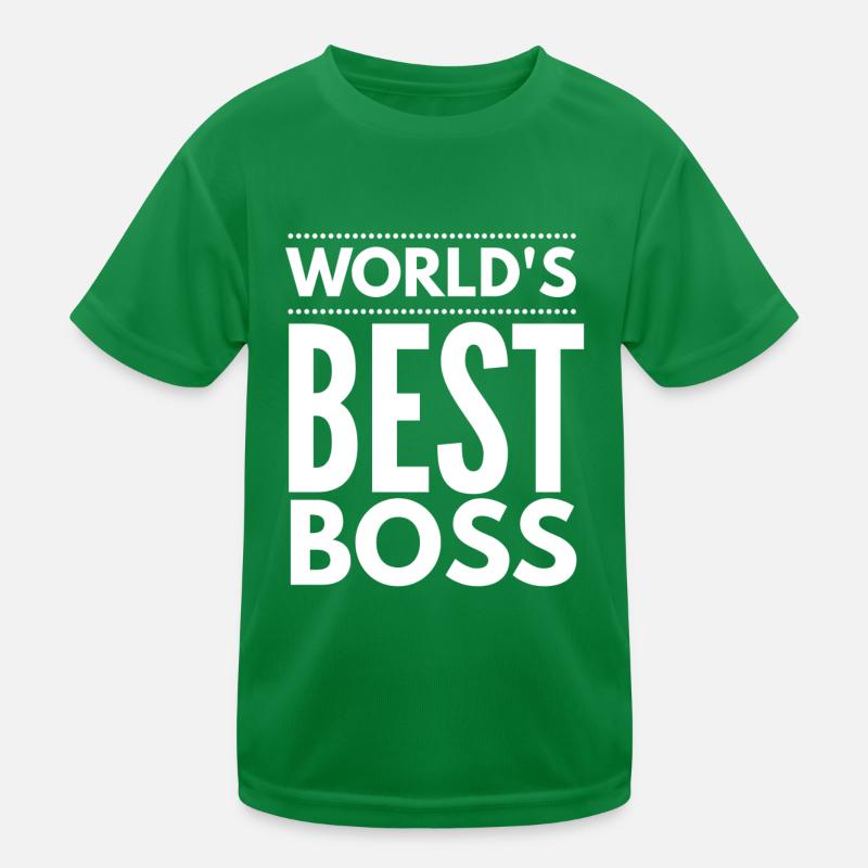 Worlds Bester Boss Kinder Funktions-T-Shirt