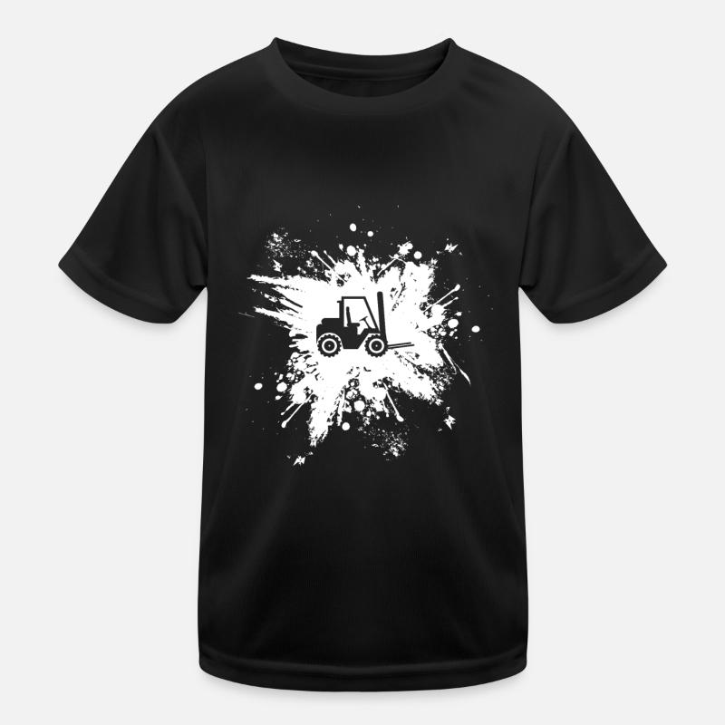 Élévateur stockeur chariot élévateur élévateur T-shirt sport Enfant