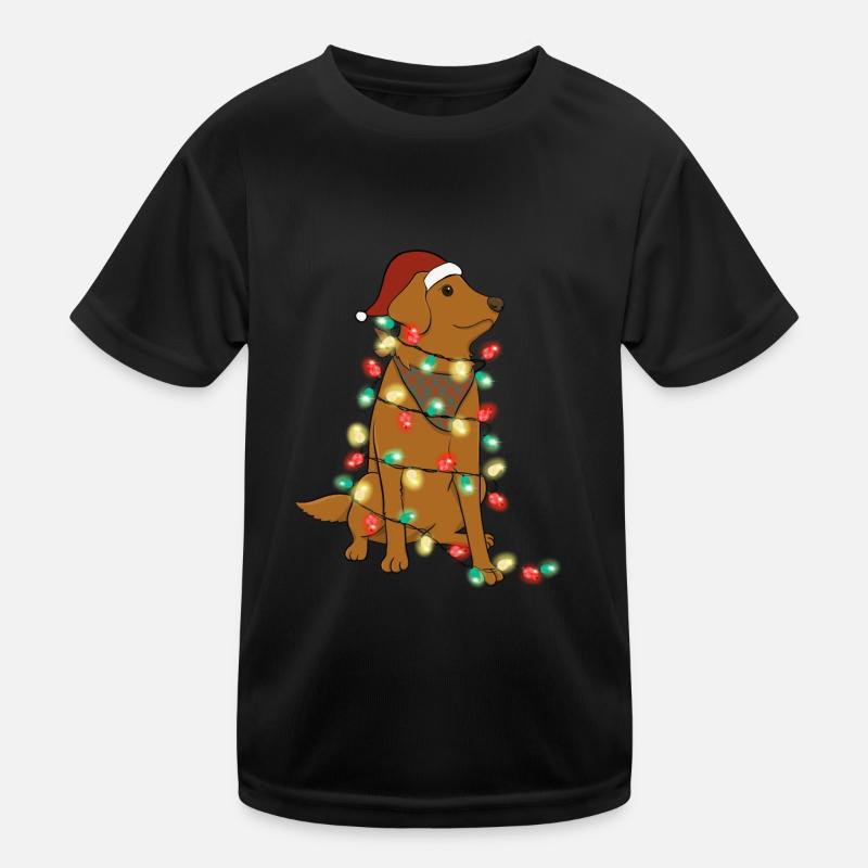 Lumières de Noël Chien Noël T-shirt sport Enfant