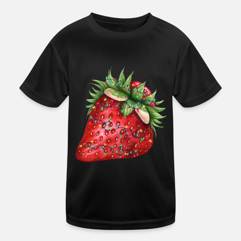 Christmas Erdbeere Kinder Funktions-T-Shirt