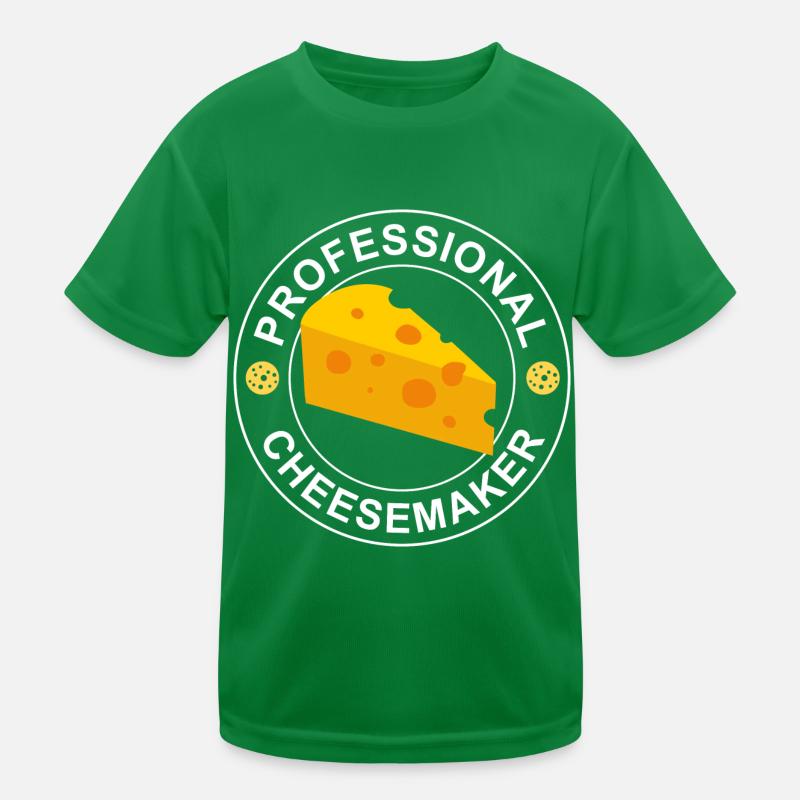 Cheese Making Funny Saying Ironic Saying Kids Functional T-Shirt