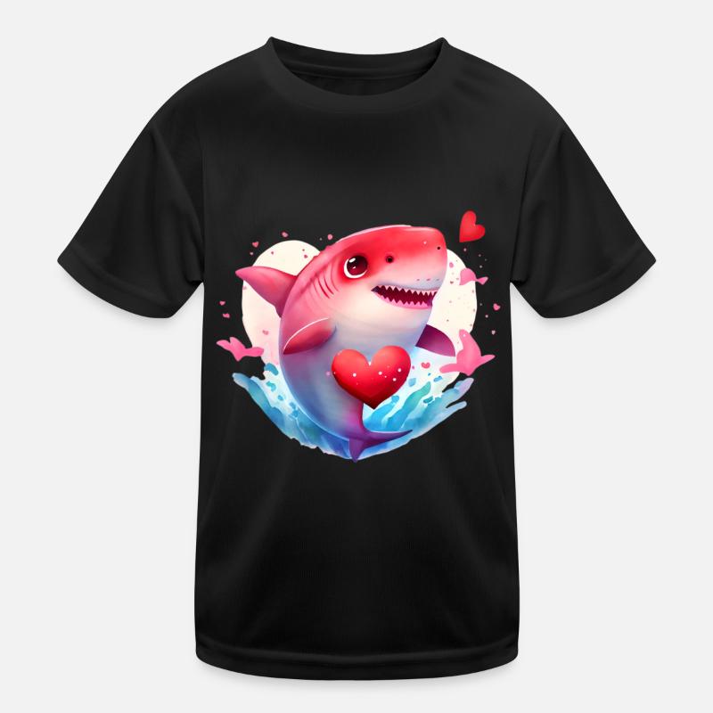 Hai Valentinstag Geschenk Kinder Funktions-T-Shirt