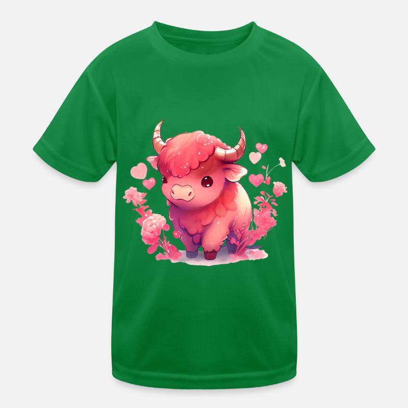 Cadeau de la Saint-Valentin des vaches T-shirt sport Enfant