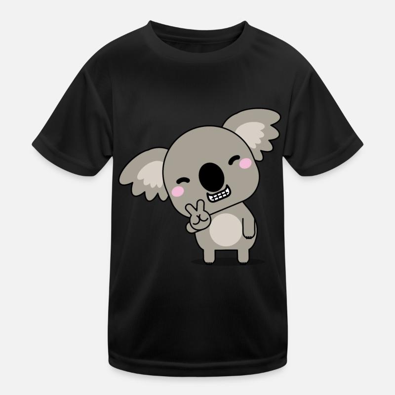 glücklicher Koalabär Koala Kinder Funktions-T-Shirt