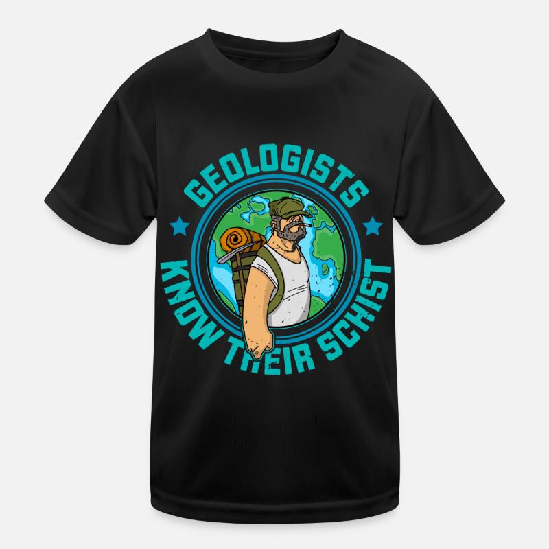 Geologist Natural Scientist Studies Profession Kids Functional T-Shirt