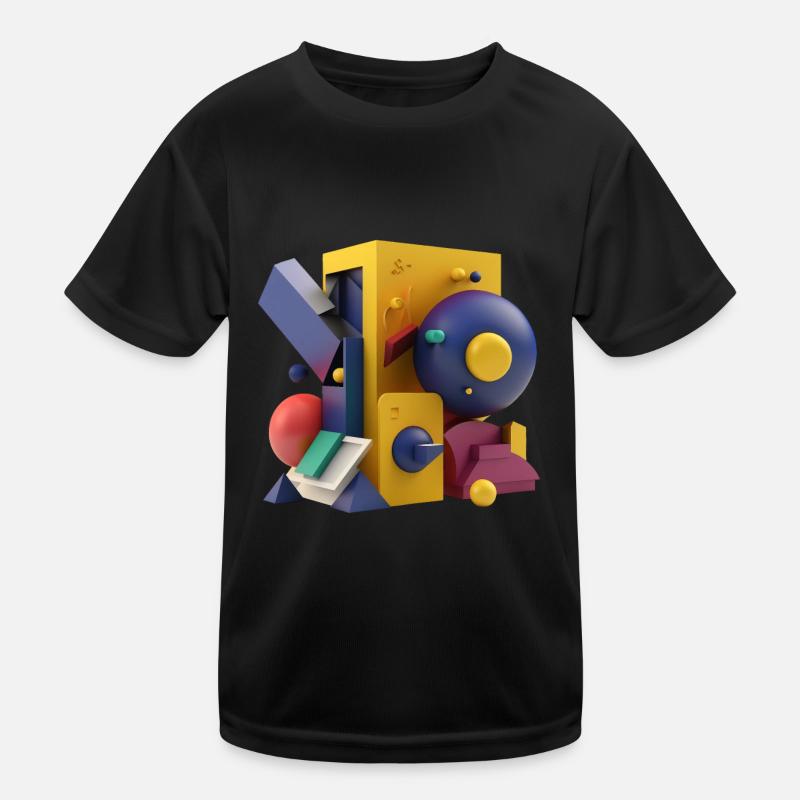 3D Kinder Funktions-T-Shirt