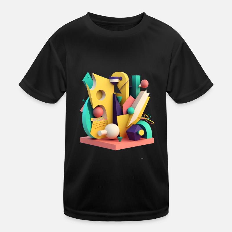 3D Kinder Funktions-T-Shirt