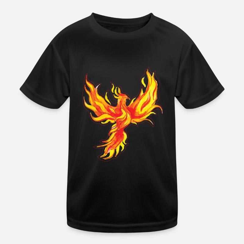 Phönix Vogel Fabelwesen Kinder Funktions-T-Shirt