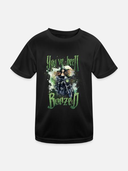 Halloween Pumpkin Horror - Kids Functional T-Shirt - black - Front