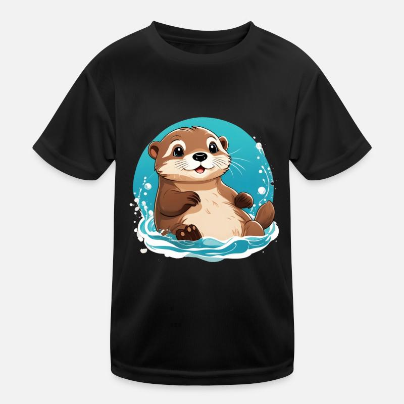 Otter Kinder Funktions-T-Shirt