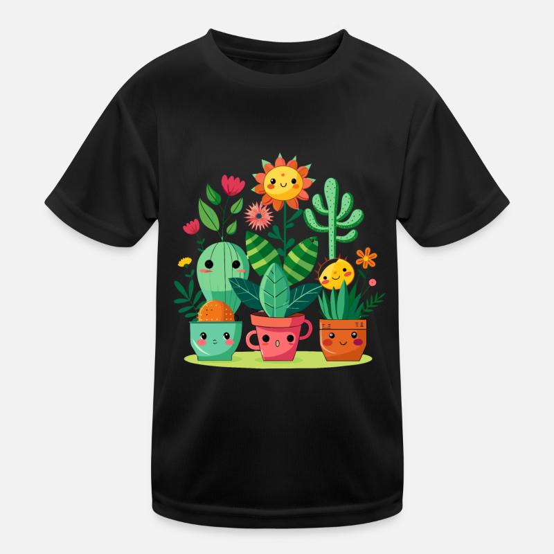 Pflanzenfreunde Kinder Funktions-T-Shirt