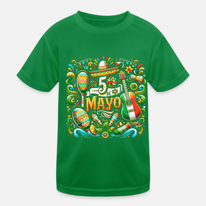 Cinco de Mayo Feier Kinder Funktions-T-Shirt