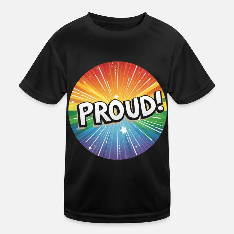 Fierté LGBTQ T-shirt sport Enfant