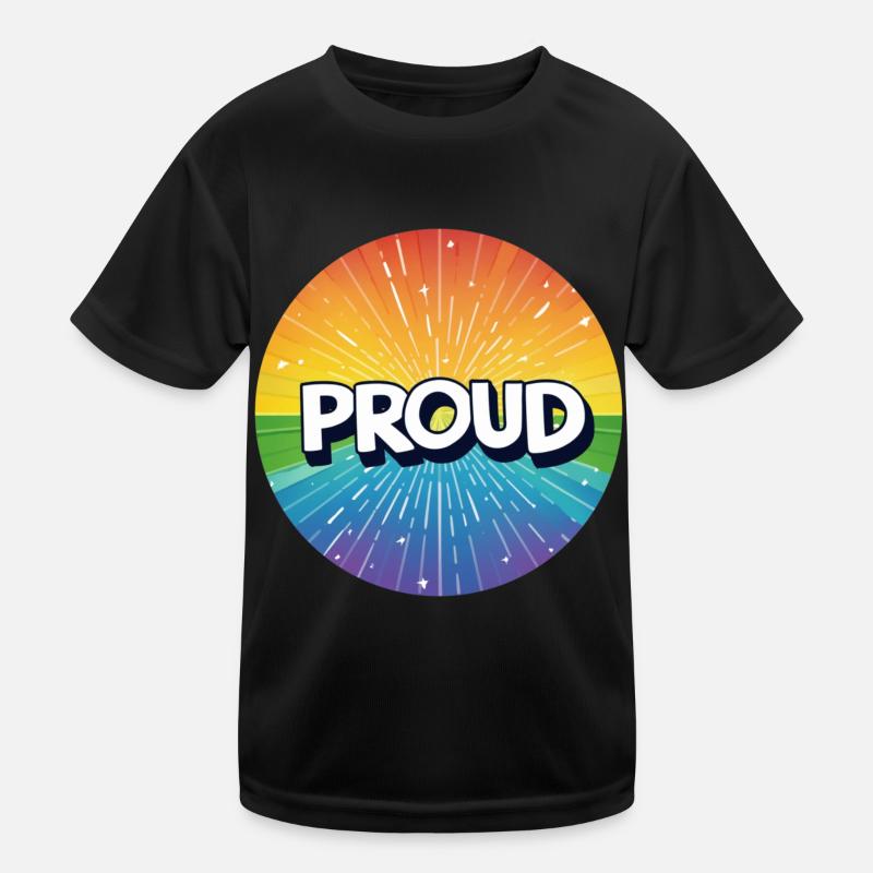 Fierté LGBTQ T-shirt sport Enfant
