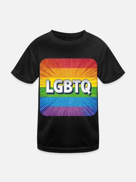 LGBTQ - Kids Functional T-Shirt - black - Front