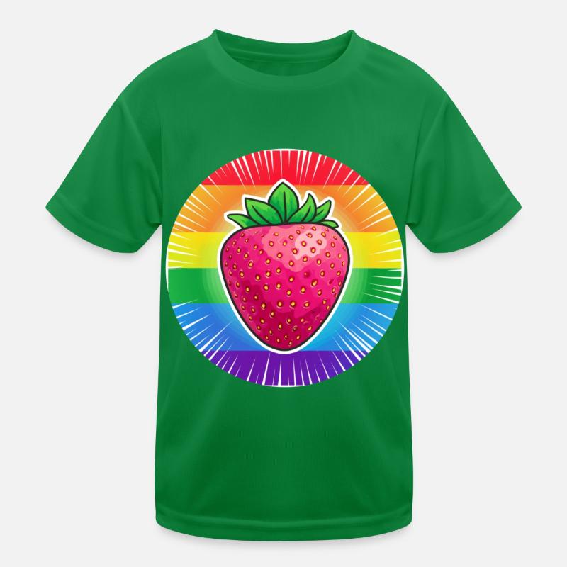 LGBTQ Erdbeere Kinder Funktions-T-Shirt