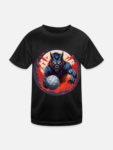 Spooky Halloween party costume - Kids Functional T-Shirt - black - Front