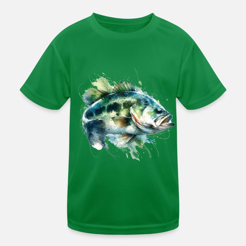 Barsch-Fisch Kinder Funktions-T-Shirt