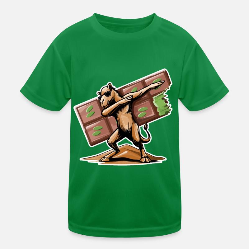 Dabbing Dromadary & Chocolat de Dubaï T-shirt sport Enfant