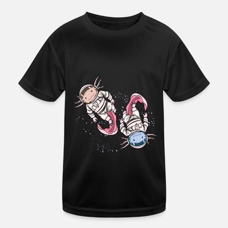 Axolotl Astronaut Gift Kids Space Axolotl Kids Functional T-Shirt