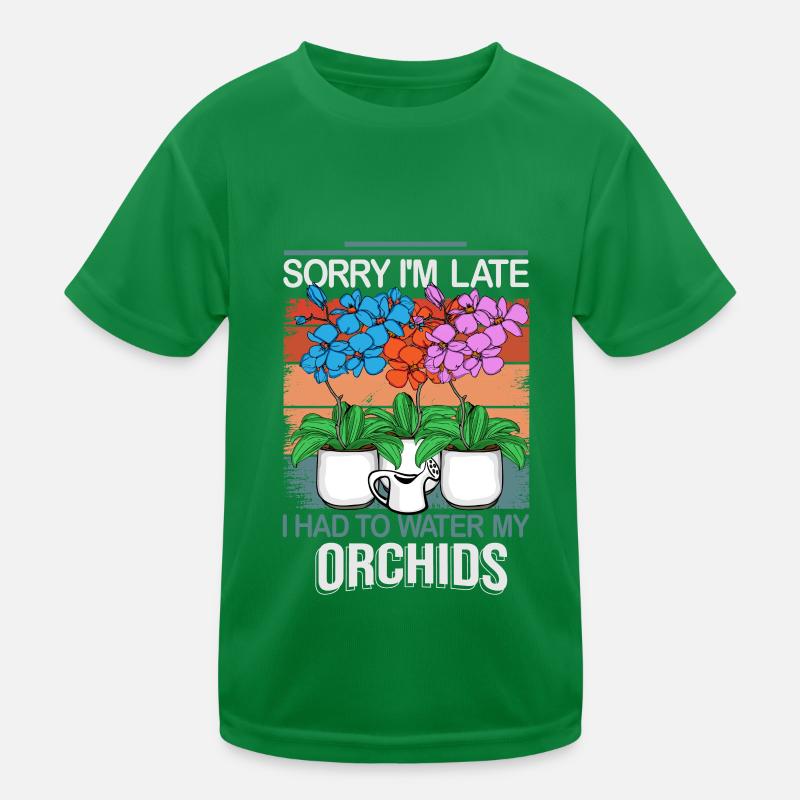 Orchidee Geschenk Frauen Blumen Gärtner Floristin Kinder Funktions-T-Shirt