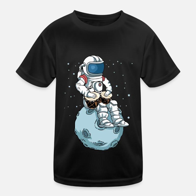 Bongo Drum Musical Instrument Astronaut Bongos Kids Functional T-Shirt