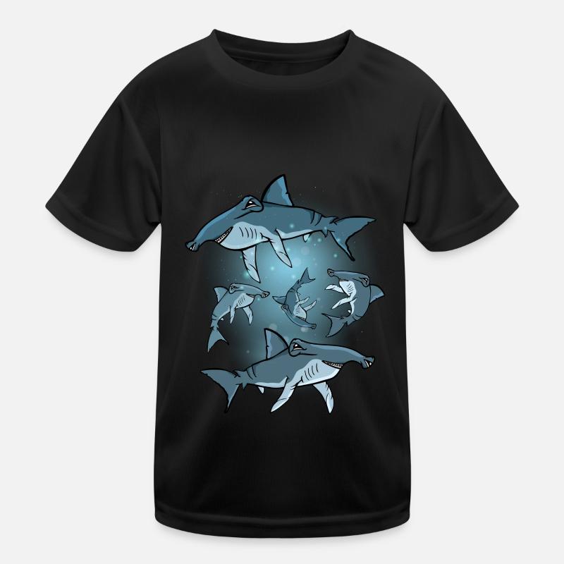Requin-marteau Cadeau Enfant Requin sous-marin Requin-marteau T-shirt sport Enfant