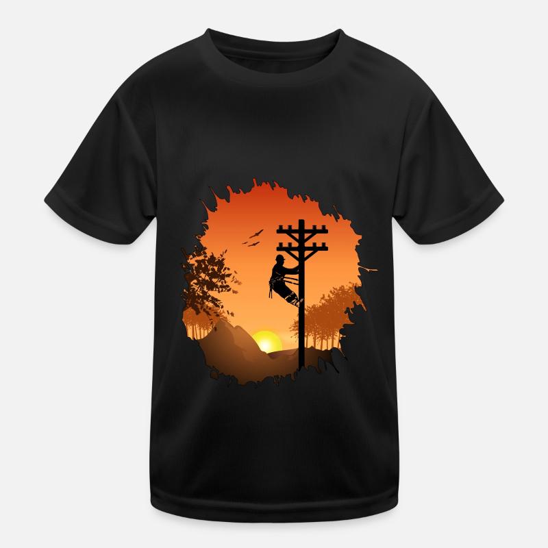 Installateur de câbles Gift Men Installateur de câbles T-shirt sport Enfant