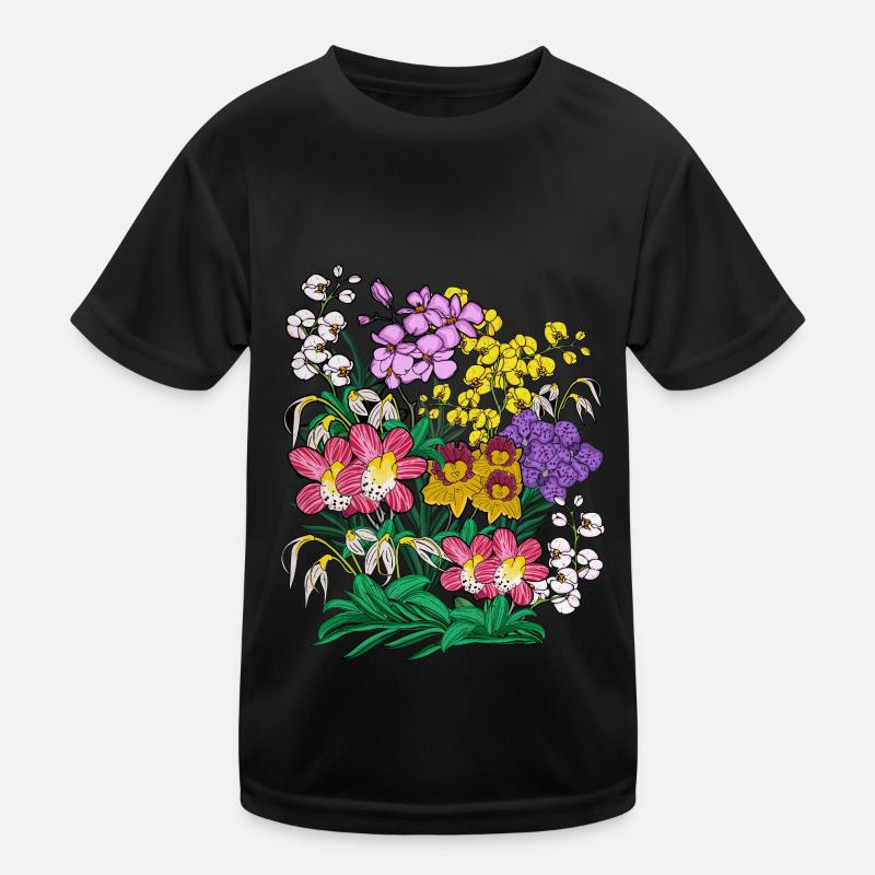 Orchideen Blumen Pflanzen Geschenk Orchidee Kinder Funktions-T-Shirt